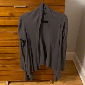 Grey waffle knit cardigan good condition size small